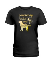 Powered By Fairydust And Labrador Hair Ladies T-Shirt thumbnail