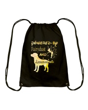 Powered By Fairydust And Labrador Hair Drawstring Bag thumbnail