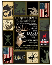 Deer A Hunter's Prayer Large Fleece Blanket - 60" x 80" front