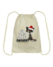 IS THIS JOLLY ENOUGH Drawstring Bag tile