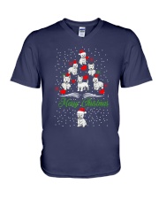 West Highland White Terrier Christmas V-Neck T-Shirt thumbnail