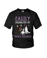 Easily Distracted By French BulldogS Youth T-Shirt thumbnail