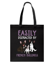 Easily Distracted By French BulldogS Tote Bag thumbnail