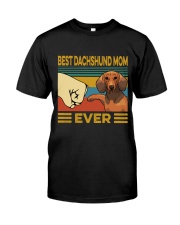Best Dachshund Mom Vintage Classic T-Shirt front