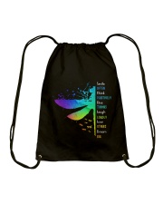 Dragonfly - Smile Often Drawstring Bag thumbnail