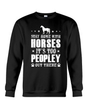 Stay Home With Horses Crewneck Sweatshirt thumbnail
