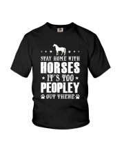 Stay Home With Horses Youth T-Shirt thumbnail