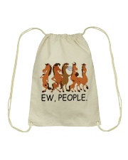 Horse Ew People Drawstring Bag thumbnail