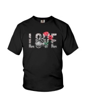 Love Sloth Flower Youth T-Shirt thumbnail