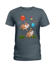 Pitbull Balloons Ladies T-Shirt tile