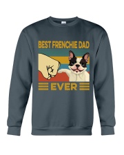 Best Frenchie Dad Vintage Crewneck Sweatshirt tile