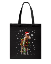 Horse Christmas Light Santa Hat Merry Xmas Tote Bag tile