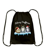 CAT MERRY FLUFFMAS Drawstring Bag tile
