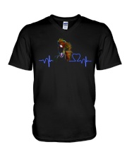 HORSE Heartbeat V-Neck T-Shirt thumbnail