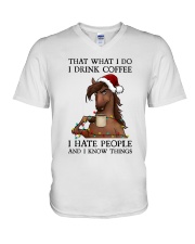 HORSE THAT WHAT I DO V-Neck T-Shirt tile