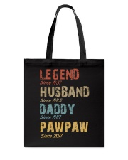 Father Legend Husband Daddy Paw Paw Tote Bag tile