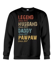 Father Legend Husband Daddy Paw Paw Crewneck Sweatshirt tile