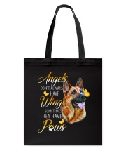 German Shepherd Angel Tote Bag thumbnail