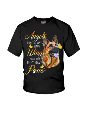 German Shepherd Angel Youth T-Shirt thumbnail