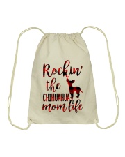 CHIHUAHUA ROCKIN MOM LIFE Drawstring Bag tile
