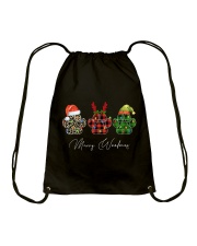 DOG MERRY WOOFMAS Drawstring Bag tile