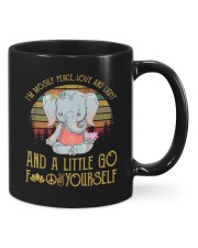 Elephant I'm Mosily Peace Love And Light Mugs tile