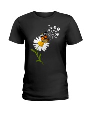 Dog Daisy Butterfly Ladies T-Shirt thumbnail