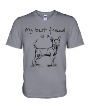 My best friend is Chihuahua V-Neck T-Shirt thumbnail