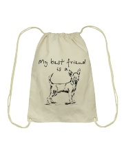 My best friend is Chihuahua Drawstring Bag thumbnail