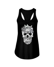 French Bulldog Skull Ladies Flowy Tank thumbnail