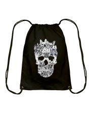 French Bulldog Skull Drawstring Bag thumbnail