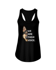 German Shepherd We Are Their Voice Ladies Flowy Tank thumbnail
