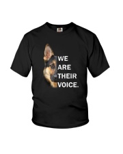 German Shepherd We Are Their Voice Youth T-Shirt thumbnail