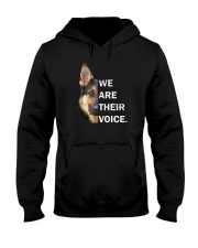 German Shepherd We Are Their Voice Hooded Sweatshirt thumbnail