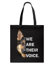 German Shepherd We Are Their Voice Tote Bag thumbnail