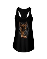 German Shepherd Inside Ladies Flowy Tank tile