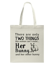 Bunny Two Things Can't Resist Tote Bag thumbnail