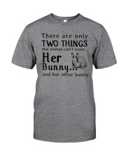 Bunny Two Things Can't Resist Classic T-Shirt front