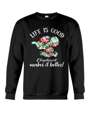 Life Is Good Elephant Makes It Better Crewneck Sweatshirt thumbnail