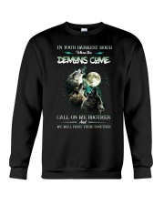 Wolf In Your Darknest Hour Crewneck Sweatshirt thumbnail