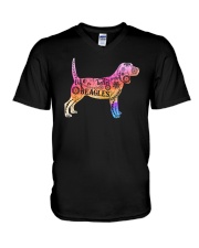 LIFE IS BETTER WITH BEAGLES AROUND V-Neck T-Shirt thumbnail