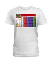 tarot cheat sheet pt lqt-dqh Ladies T-Shirt tile