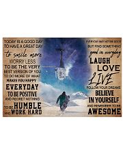 heliskiing today is a good day pt mttn pml Horizontal Poster tile