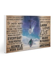 heliskiing today is a good day pt mttn pml Gallery Wrapped Canvas Prints tile