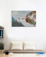 Hedgehog Renaissance Art 2 PDN-dqh 24x16 Gallery Wrapped Canvas Prints aos-canvas-pgw-24x16-lifestyle-front-22