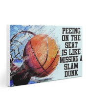 basketball peeing on the seat pt lqt ngt Gallery Wrapped Canvas Prints tile