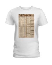 DnD-Cheat-Sheet-pt-lqt-nna- Ladies T-Shirt tile
