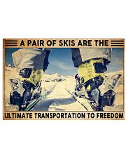 skiing shoes ultimate transportation pt phq 24x16 Poster front