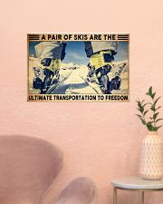 skiing shoes ultimate transportation pt phq 24x16 Poster poster-landscape-24x16-lifestyle-23