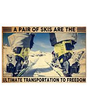 skiing shoes ultimate transportation pt phq Horizontal Poster tile
